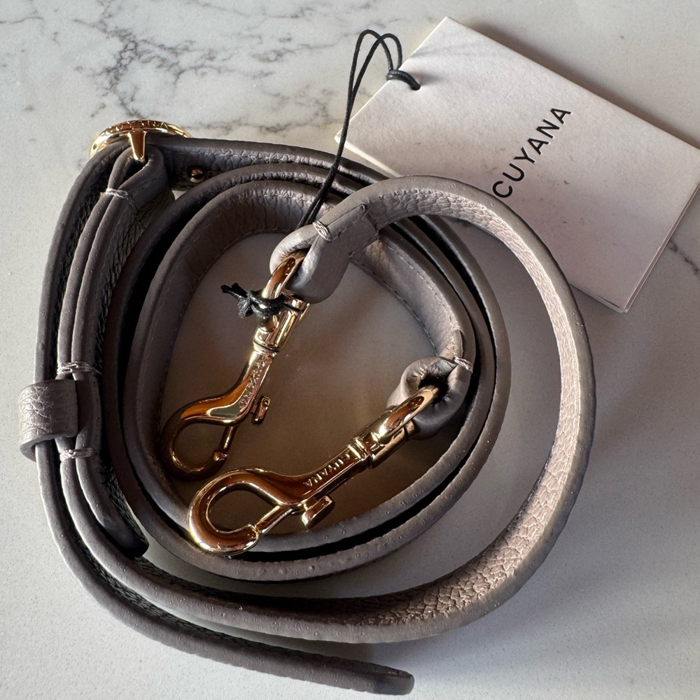 Cuyana Clay Leather Strap with Gold Hardware (NWT)